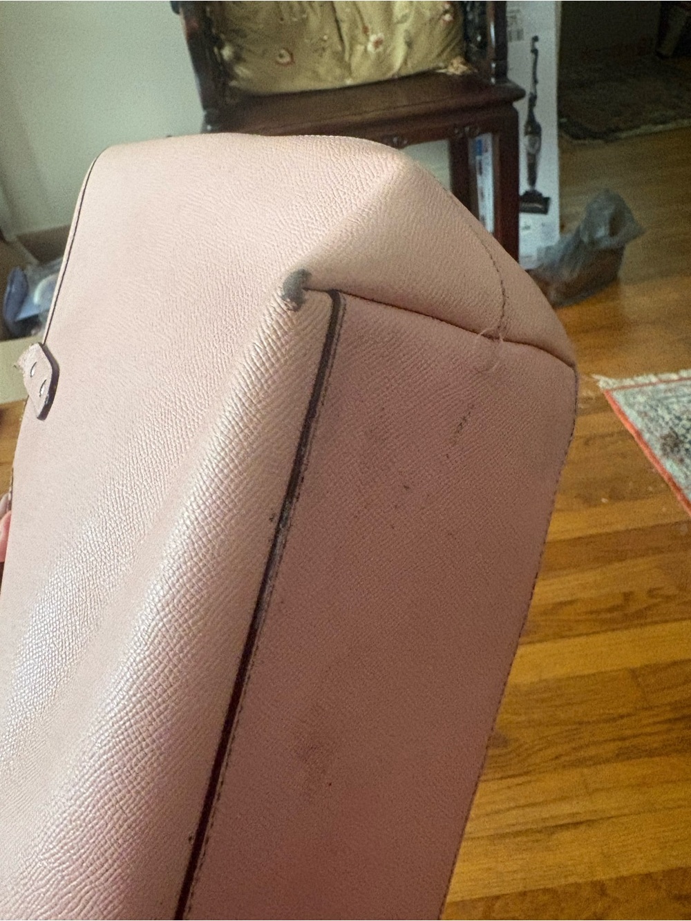 Coach Pink Leather Tote Bag needs work - Picture 6 of 7